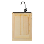 Кухонный модуль под раковину 60 см Венесуэла, из массива сосны в лаке, со столешницей