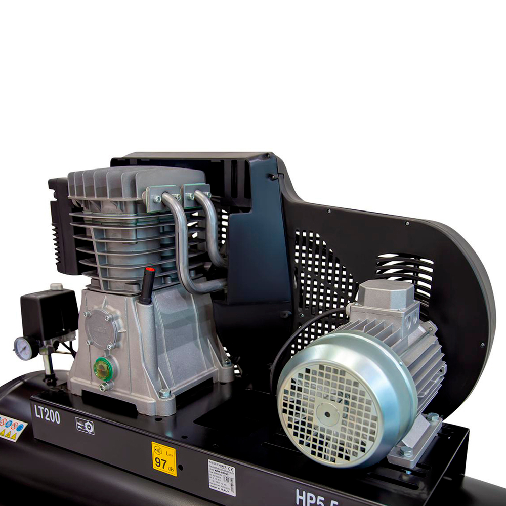 WDK-92060 Компрессор поршневой с ременным приводом 606 л/мин, 4 КВт, 380 В, ресивер 200 л