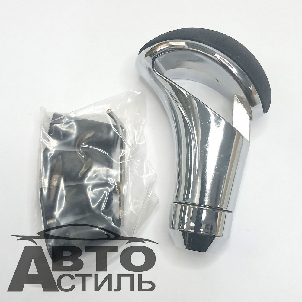 Ручка КПП  декоративная "Coolpart"- AC-141SLBL Silver-Black