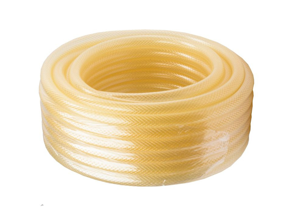 Шланг поливочный "Силикон", трехслойный армированный прозрачный, 3/4, 25м Вихрь