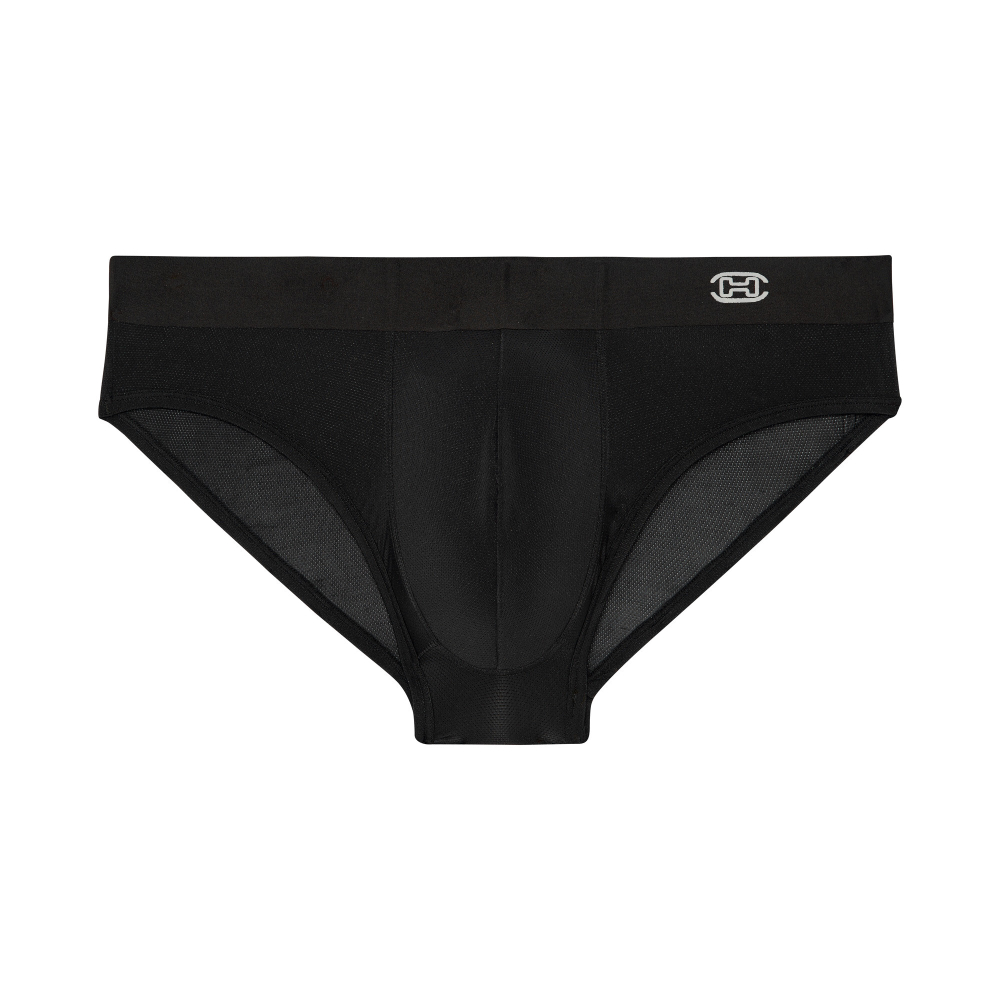 Мужские трусы брифы черные HOM H-FRESH Comfort Mini Briefs 402814_400004