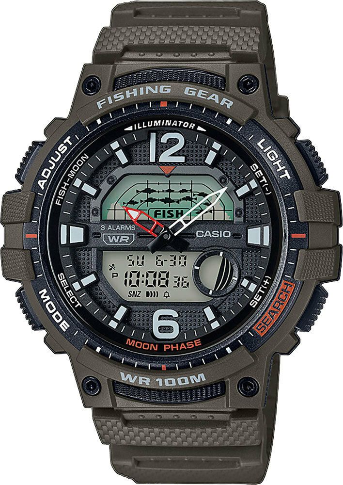 Японские наручные часы Casio Collection WSC-1250H-3AVEF с хронографом