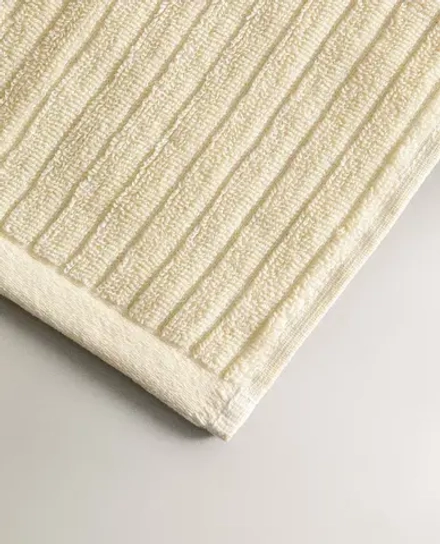 ZARA HOME БАННОЕ ПОЛОТЕНЦЕ В РЕЛЬЕФНУЮ ПОЛОСКУ, ЖЕЛТЫЙ