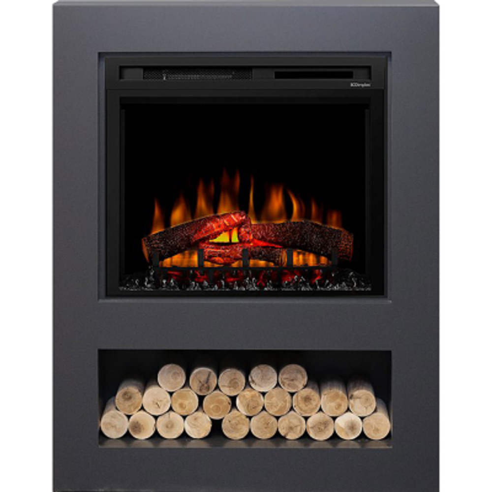 Портал Royal Flame loft под очаг xhd 28 серый графит 98х25х125 см