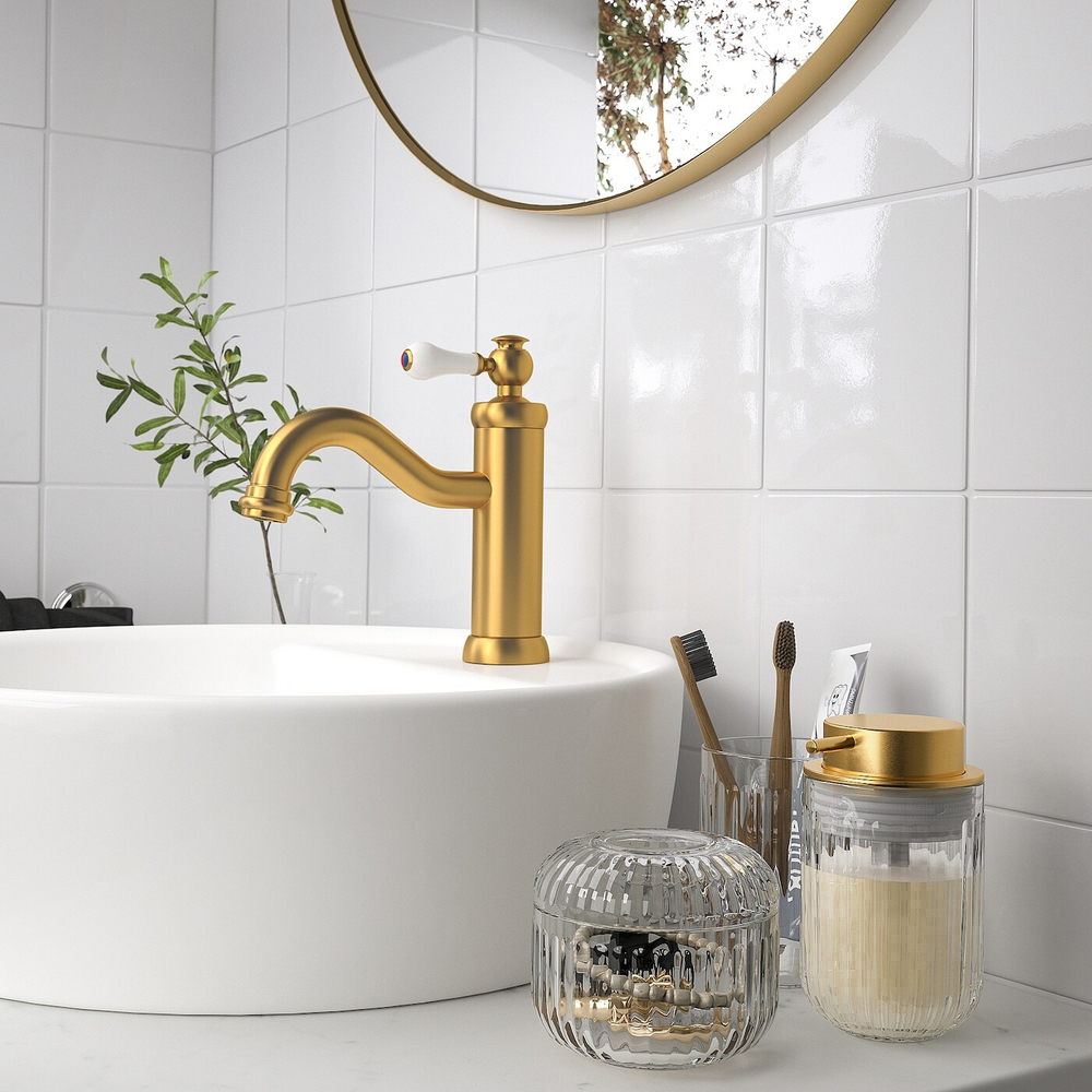 Дозатор мыла IKEA SILVTJARN (СИЛЬВТЬЕРН), Стекло, 14 см