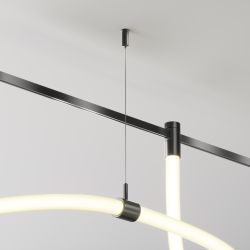 Потолочный коннектор с тросовым подвесом в шинопровод Maytoni Flarity   TRA154CSW-1B