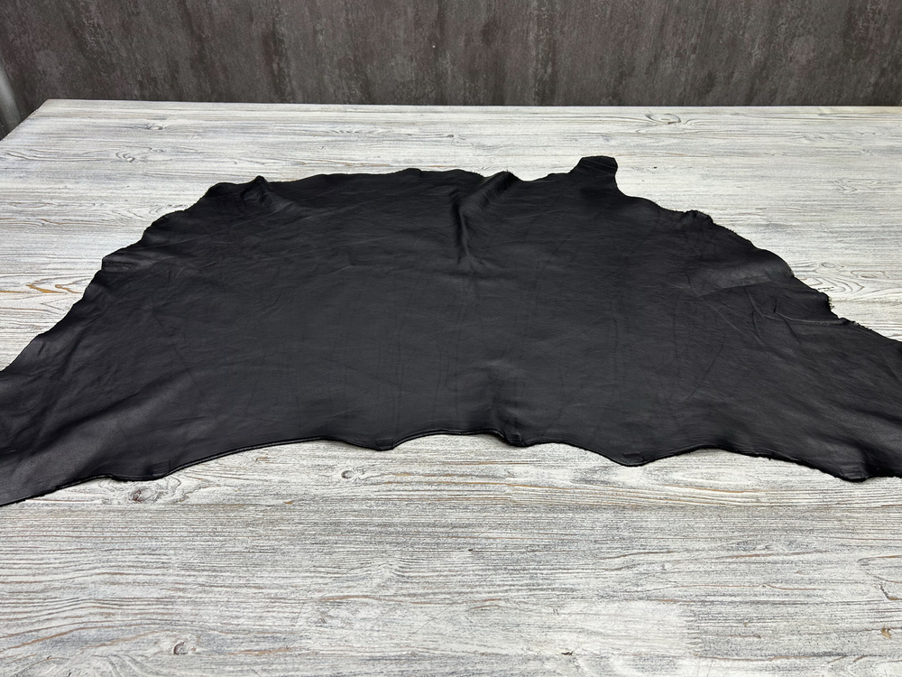 ЛОТ-5 Nappa WAX Nero, толщ. 0,9-1,1 мм, натуральная кожа