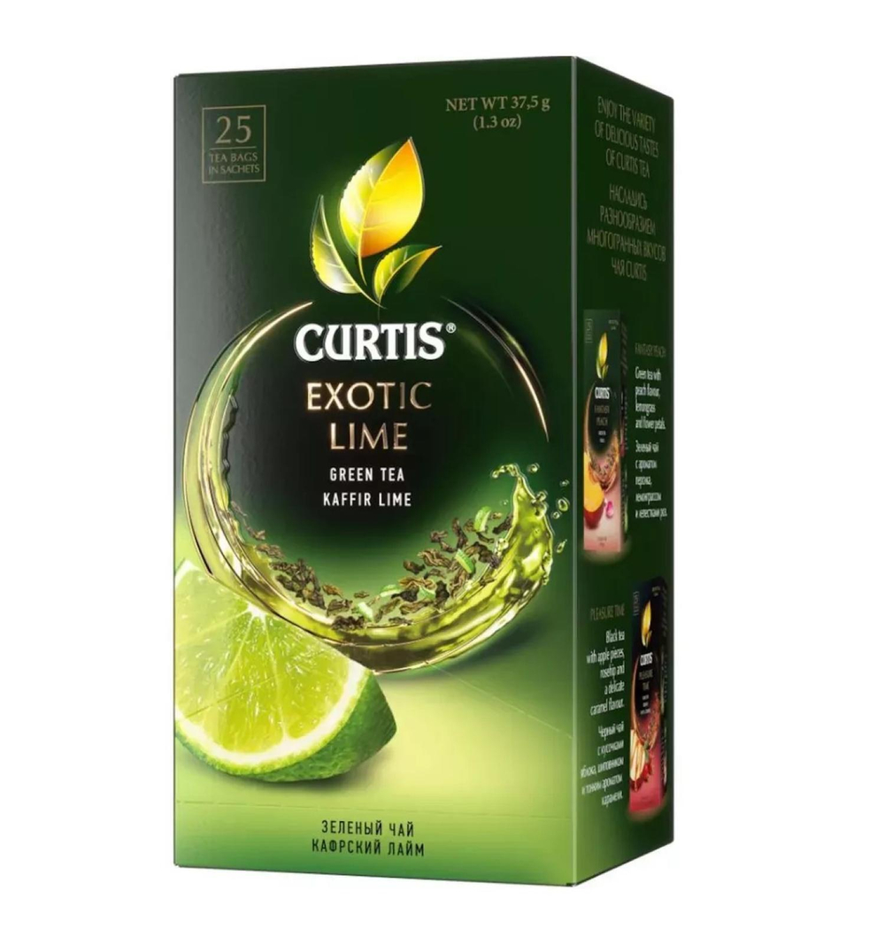Чай зеленый Curtis с ароматом персика 25 пакетиков