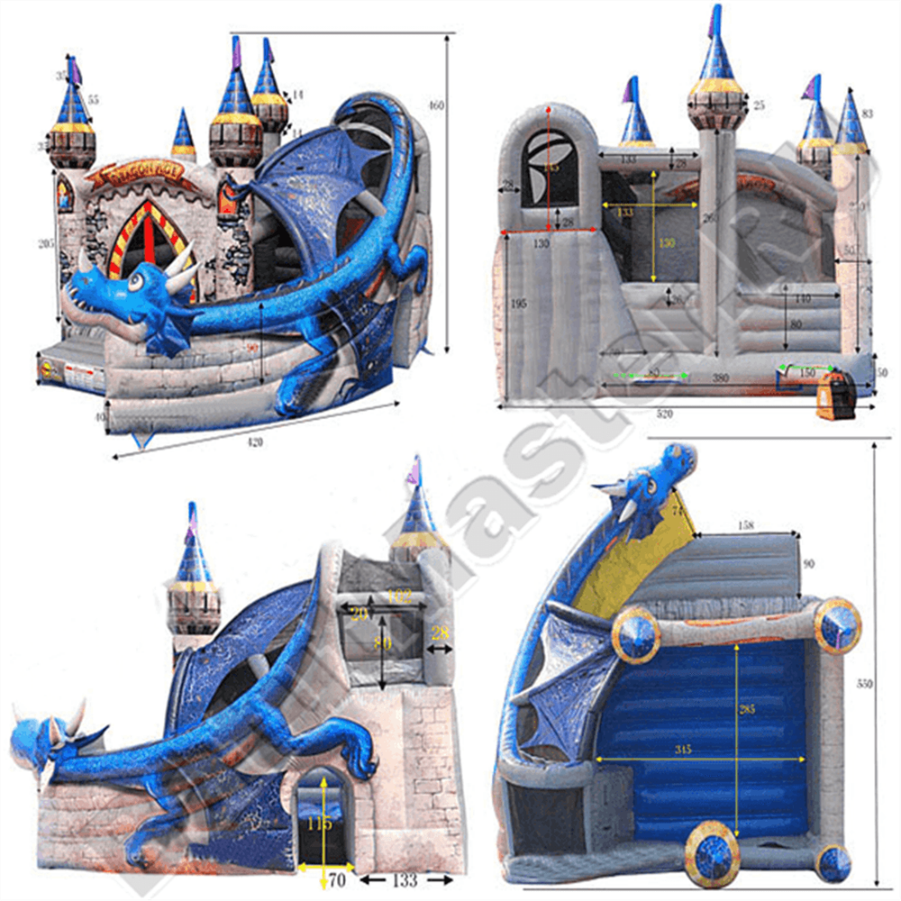 Коммерческий надувной батут "Змей Горыныч младший"