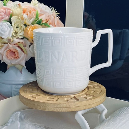 Lenardi 140-110 Кофейный набор 12пр. 130мл BAMBOO в под.уп.(х12)Фарфор