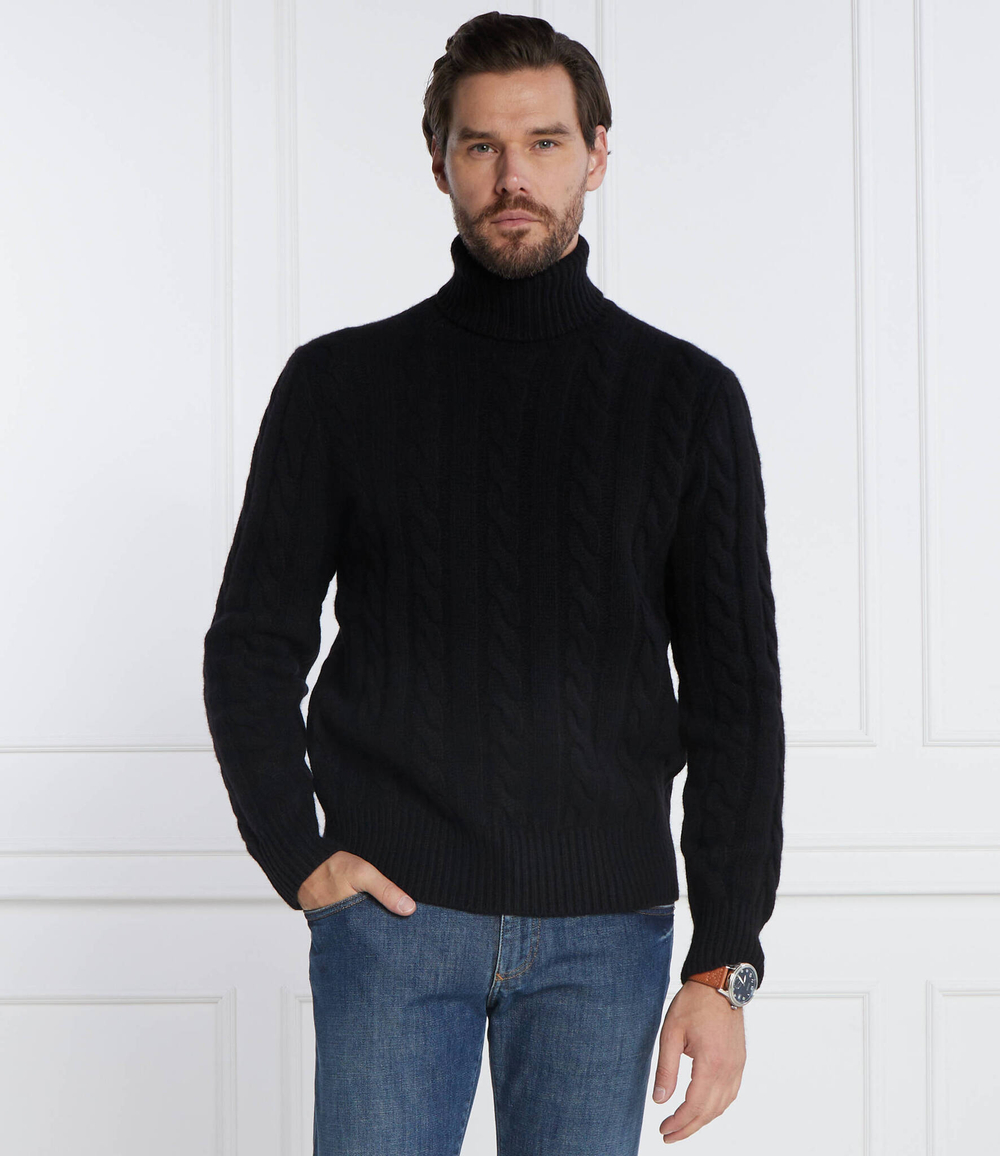 Хлопковый гольф POLO RALPH LAUREN - черный(710917035)