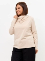 Лонгслив с цельнокроеным воротником