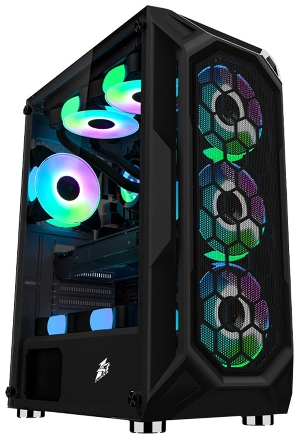 Корпус 1STPLAYER X6-BK-4F2C3 черный