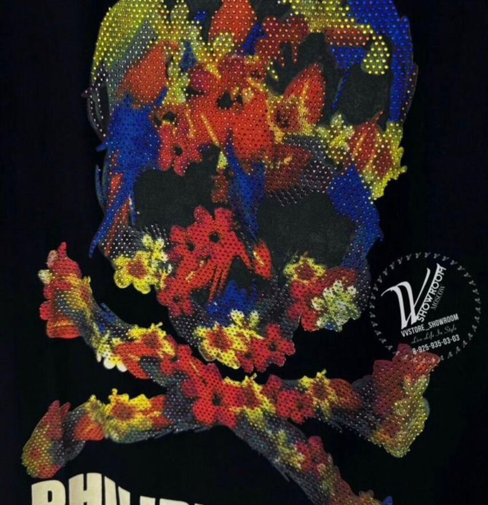 Футболка Philipp Plein Skull Flower