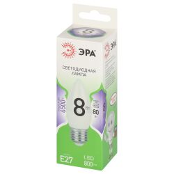 Лампа светодиодная ЭРА GREEN LINE LED B35-8W-865-E27 GL E27 8 Вт свеча холодный свет | Лампы cветодиодные Свеча (B/C)
