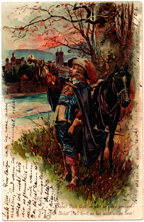 Почтовая карточка. Отправление 1906 года. Почтовый вагон - Ревель