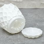 Горшок цветочный Wave 0,65л d115мм, белоснежный жасмин