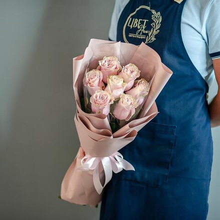 Букет из нежных розовых роз Эквадор