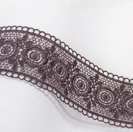 Гипюр "Gamma" , 49 мм, цв.серый