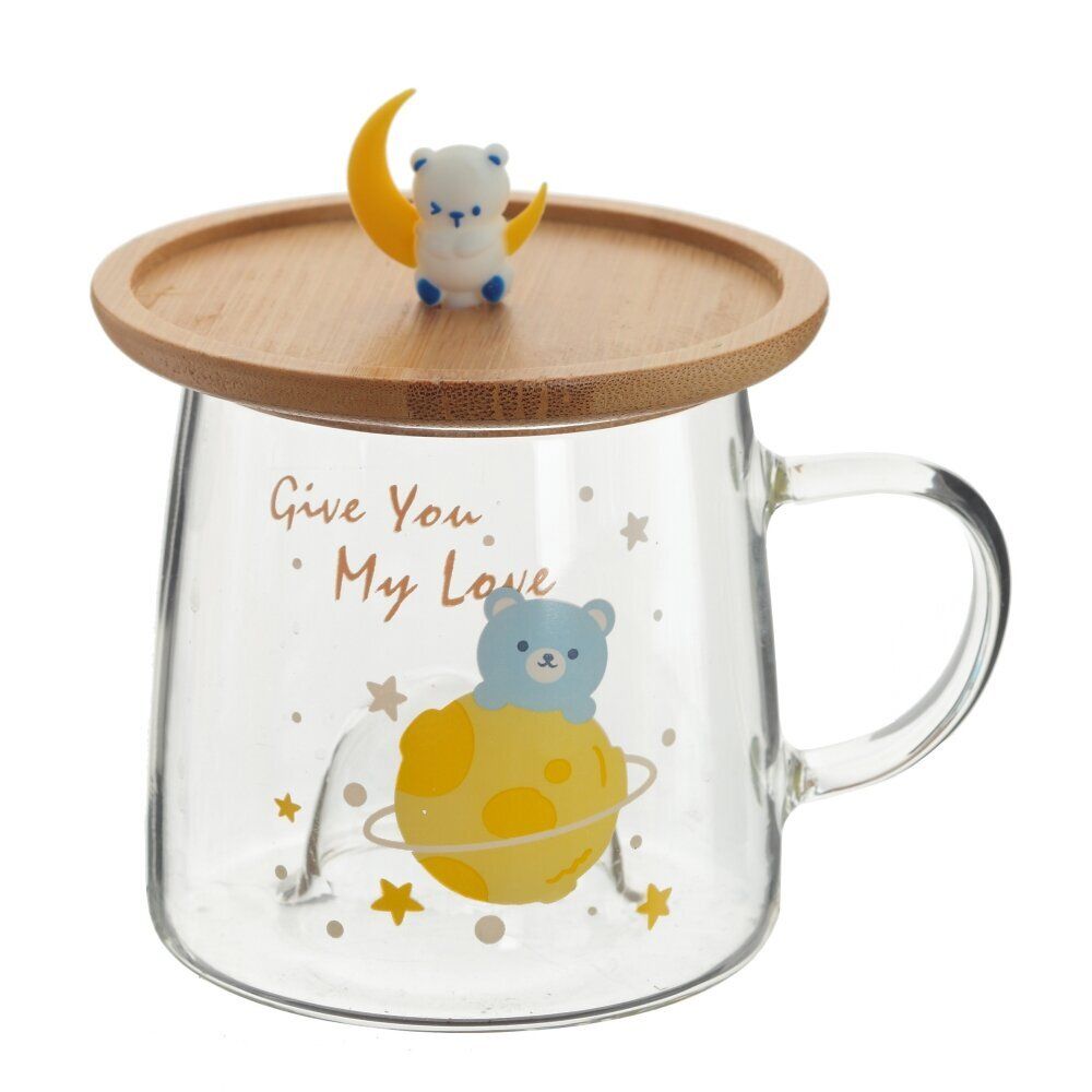 GAEM Кружка с крышкой-подставкой, 350 мл, L11 W9 H8 см, 4в.