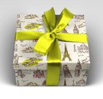 Упаковочная бумага (0,7*1 м) Время путешествовать, 10 шт.