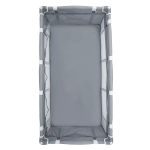 Манеж-кровать "Summer", 2 уровня, москитка, 2 кольца, (Indigo) (серый)