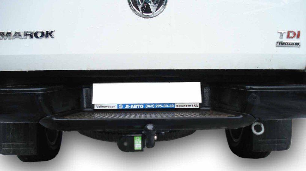 Фаркоп(прицепное) Лидер-Плюс для VOLKSWAGEN AMAROK (2HA) 2010-...(паспорт и сертификат в комплекте)(без электрики)V120-A