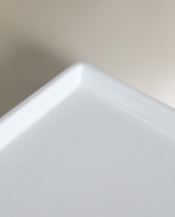 Zara Home поднос, фаянс, белый · 1576/043
