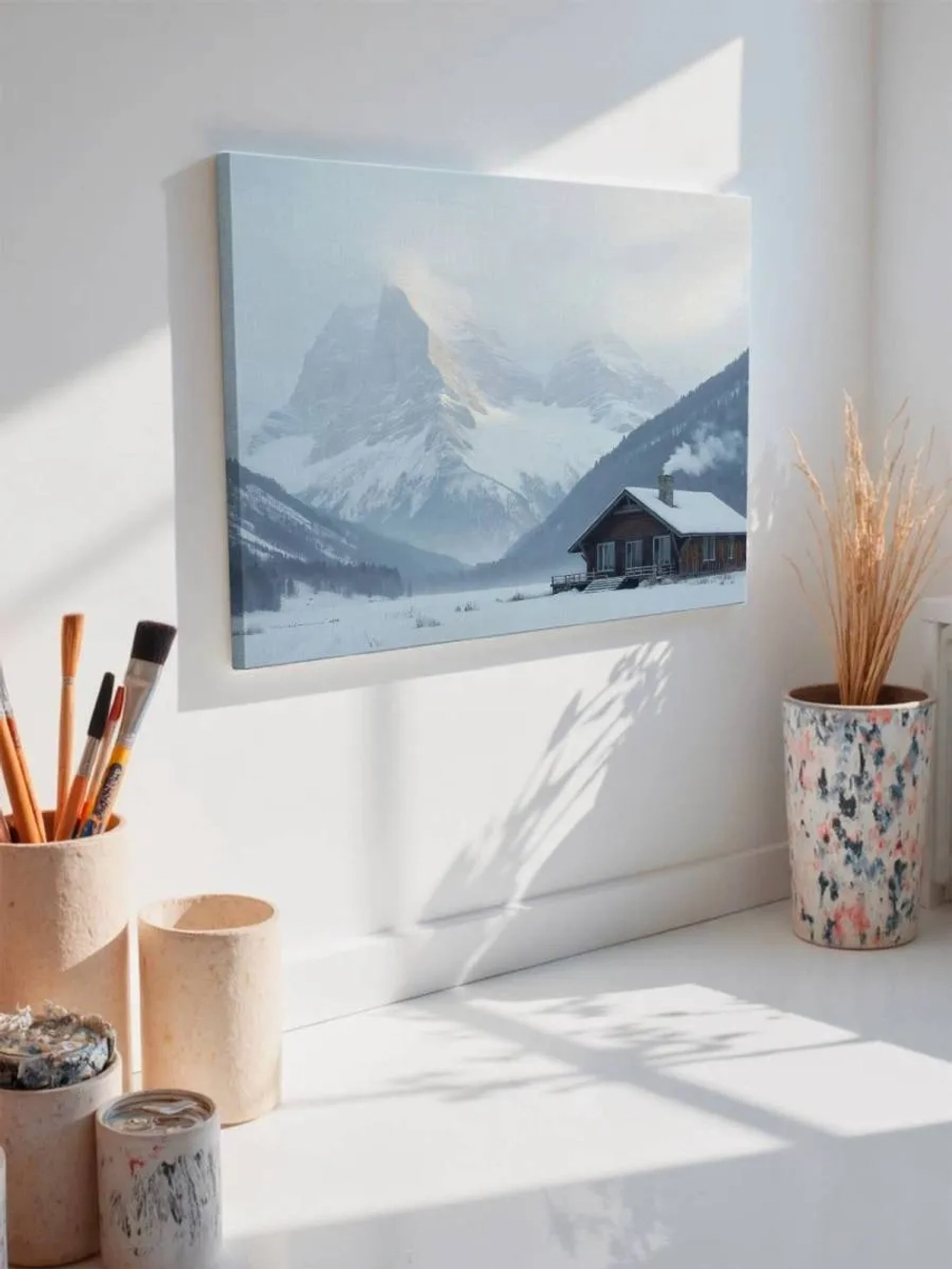 Картина на стену 40 X 50 Зимний пейзаж