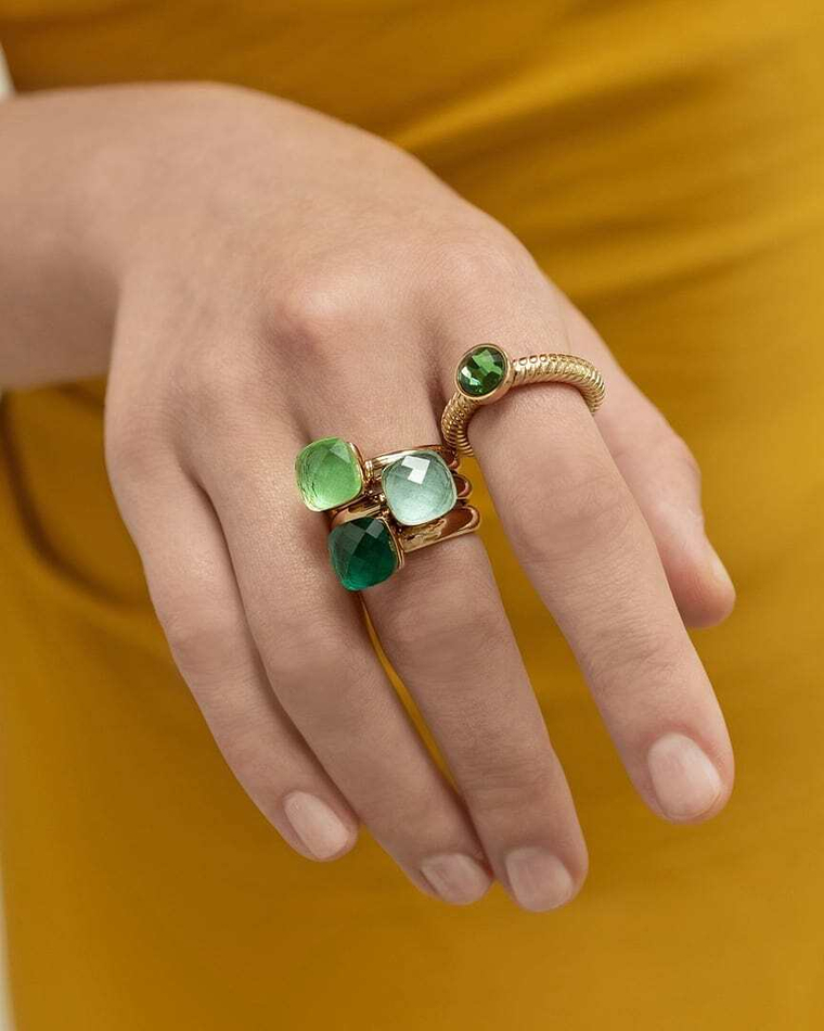 Серьги Qudo Firenze emerald 300095 G/RG