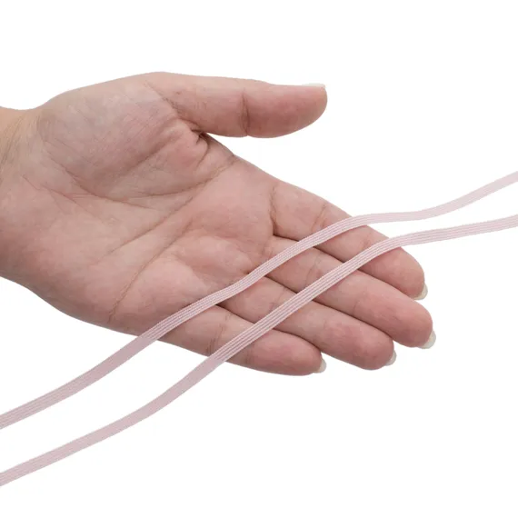 Резинка отделочная пыльно-розовая 4 мм (цв. 019), K-195/4