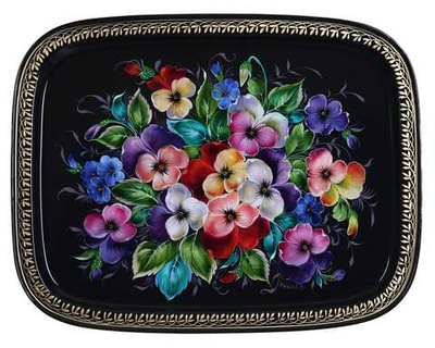 Zhostovo metal tray A19D29012614