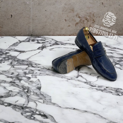 Лоферы Gucci из кожи крокодила