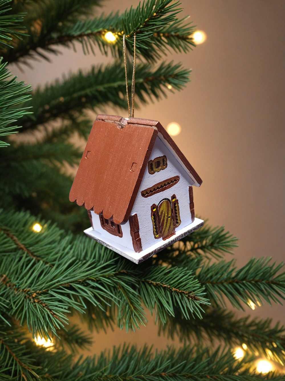 Елочная игрушка Домик