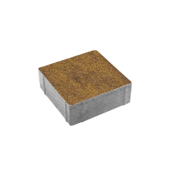 Тротуарная плитка КВАДРАТ 200х200 мм - Листопад гранит Янтарь