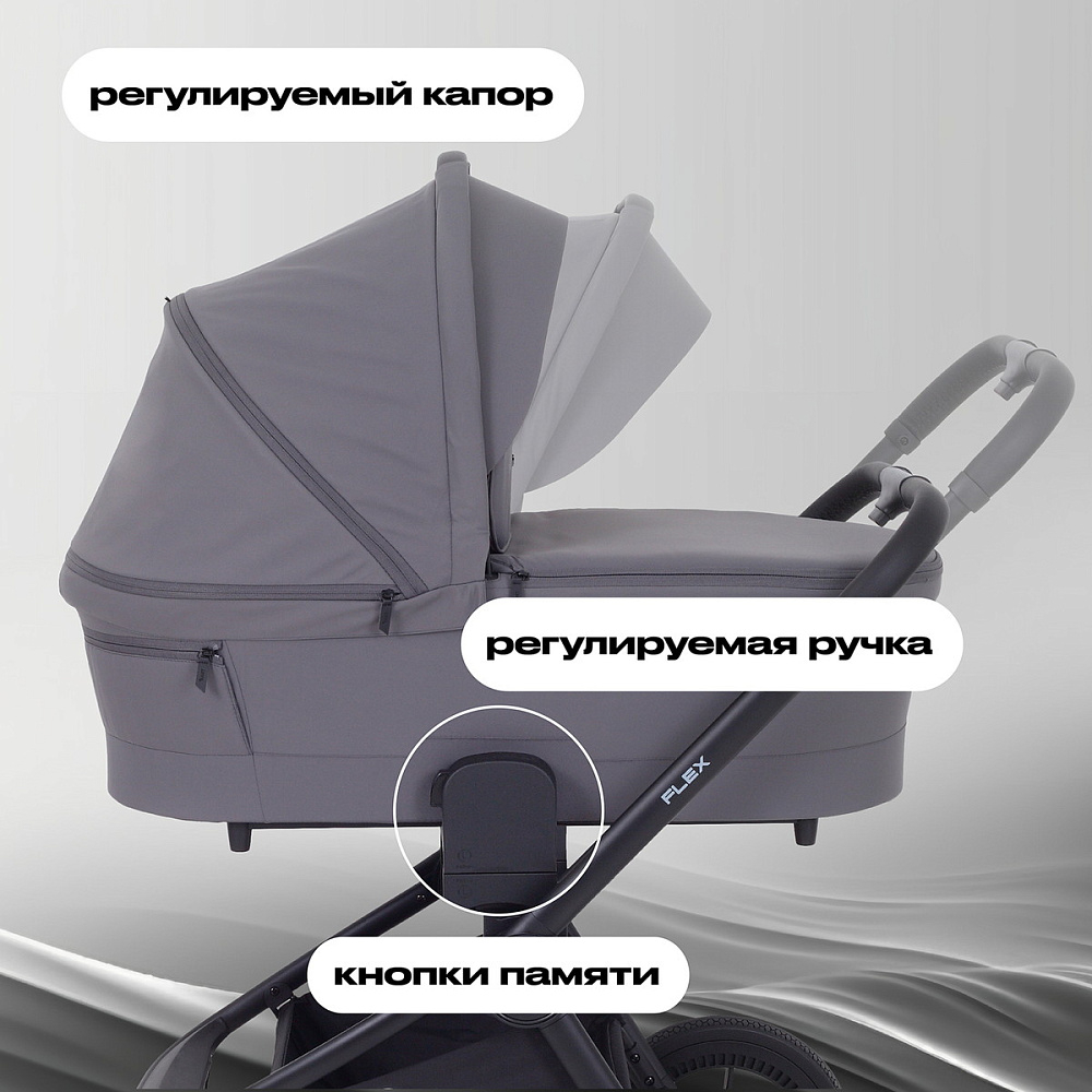 Детская коляска Rant Flex 3 в 1 RA077 Graphite