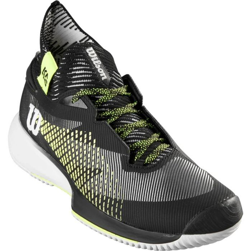 Теннисные кроссовки Wilson Kaos Rapide SFT - white/black/safety yellow - White Black Multikolor Yellow