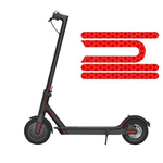 Наклейки красные светоотражающие для Xiaomi M365, M365 PRO. Комплект из 4х наклеек