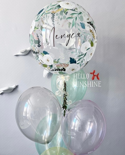 Набор шаров с Баблс с цветами №1