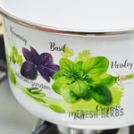 Кастрюля 2л "Базилик" с металлическим ободком