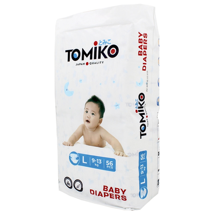Подгузники TOMIKO Premium Soft 56 шт №4