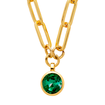 Колье Dyrberg Kern LISANNA SG EMERALD GREEN 450088