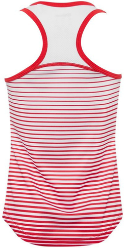 Футболка для девочки теннисная Wilson G Team Striped Tank - красный