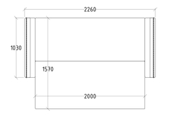 Диван трехместный Mores Garda Decor MORES2K-ПЫЛ/РОЗ-Н-Йорк40