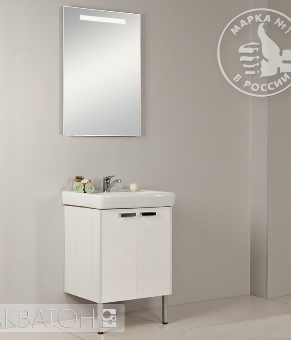 Зеркало Акватон Йорк 60 с светильником