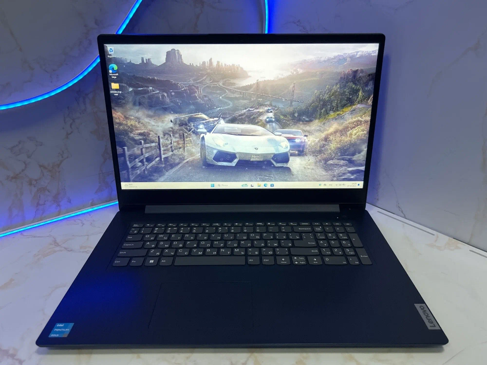 Ноутбук Lenovo IdeaPad 3 17ITL6 (82H9003PRU) 17.3"/Intel Pentium 7505/RAM 8GB/SSD 256 GB/Intel UHD Graphics/1600*900/TN/Windows 11/синий. Состояние: B1