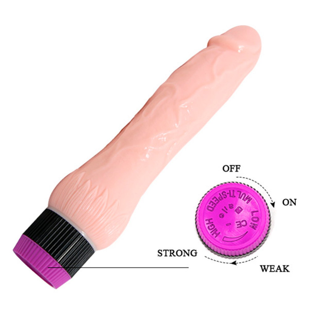 Телесный вибратор-реалистик 22см Baile Adour Club Fresh BW-001082