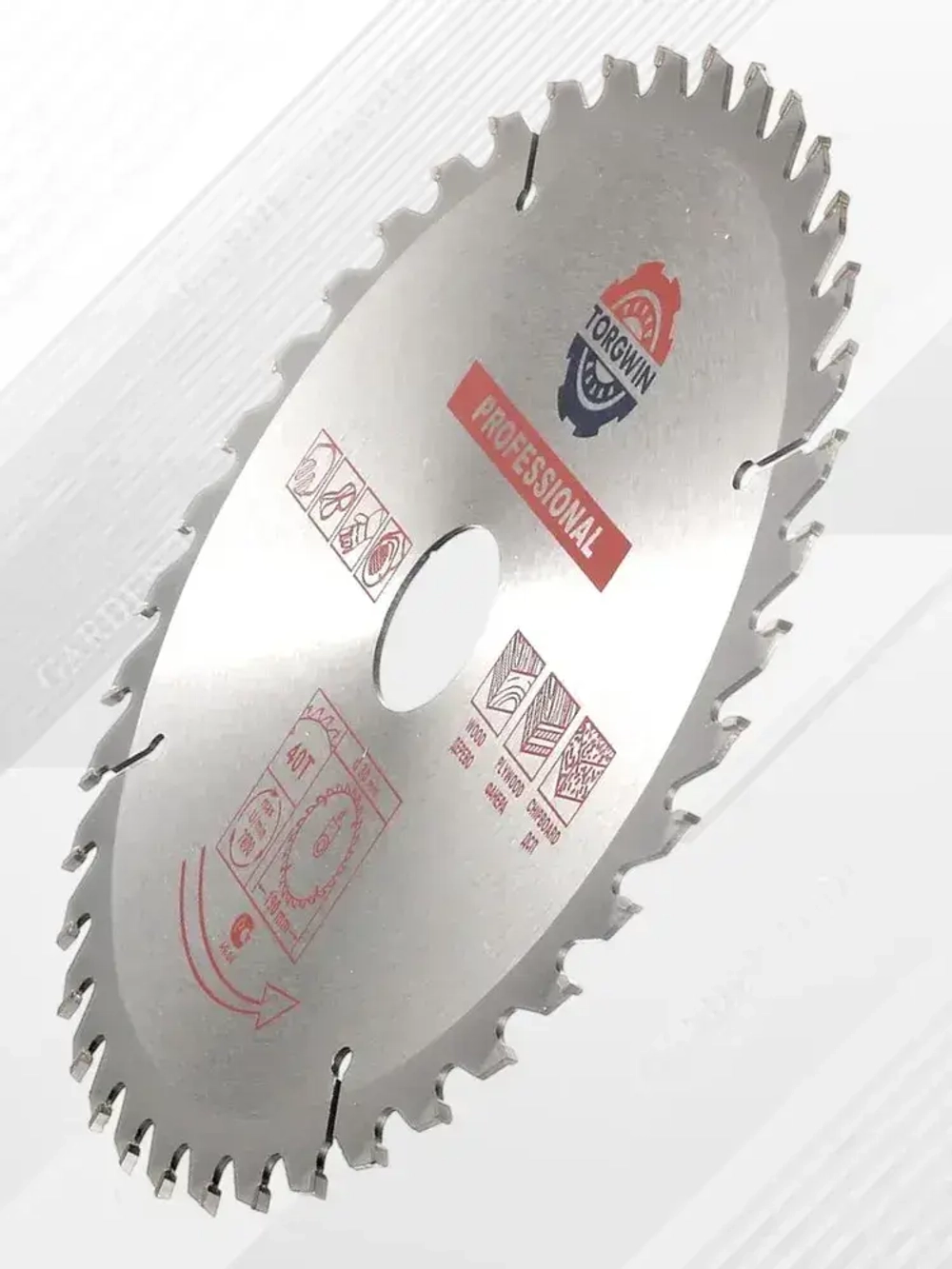 Пильный диск по дереву, ламинату 190х30х20х16мм 40 зубьев