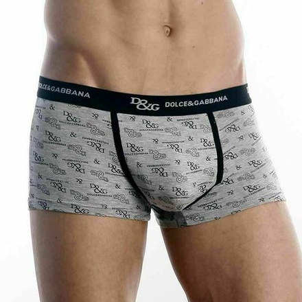 Мужские трусы боксеры серые D&G Grey Boxer