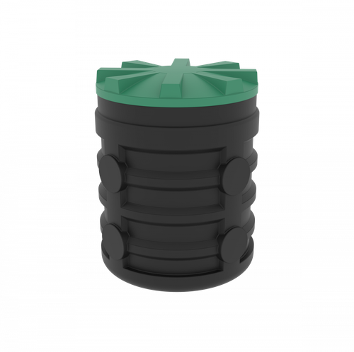 Цельнолитой колодец дренажный Мультпласт 1 м(770x770x970см;26кг;) - арт.552062